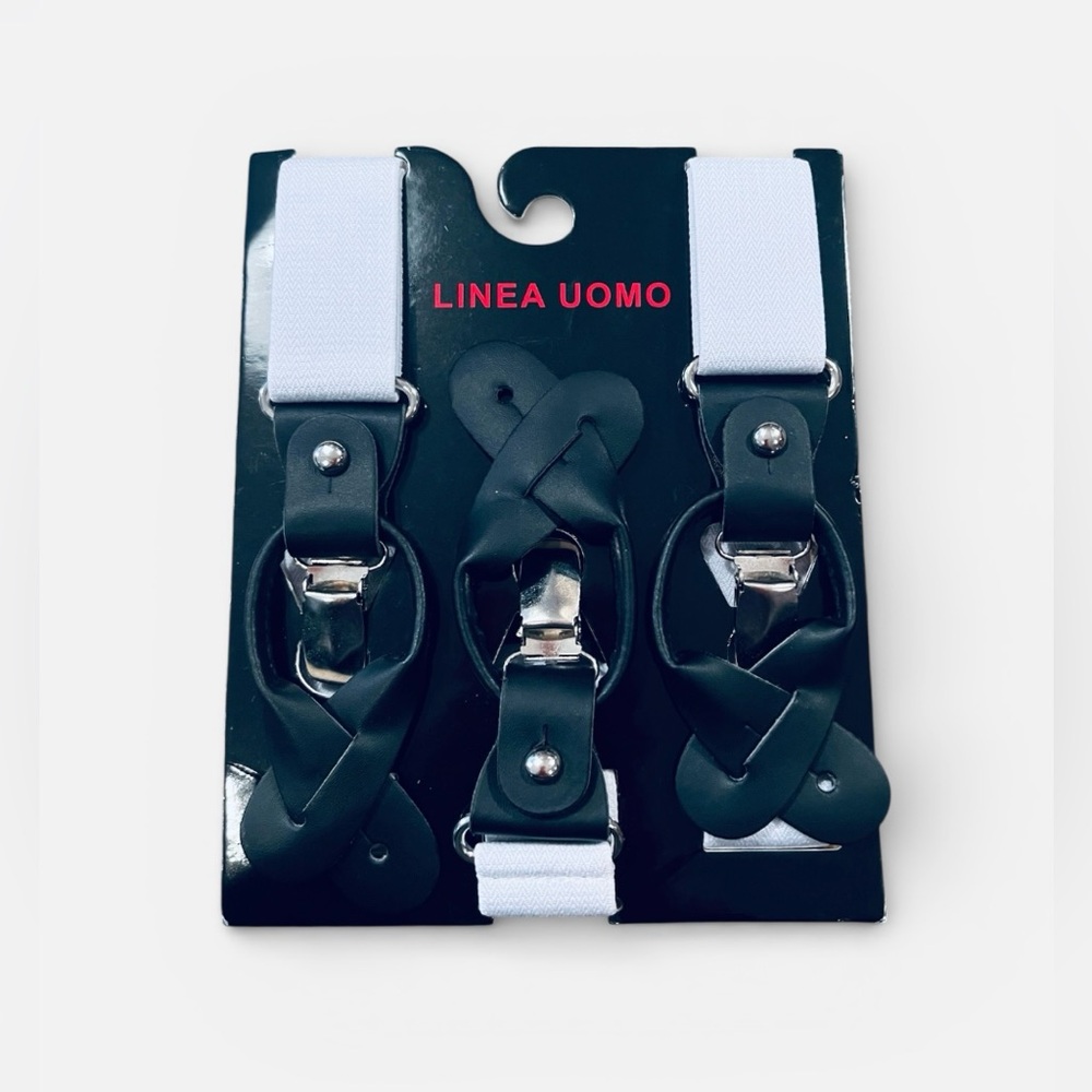 NWT Linea Uomo Men's Suspenders